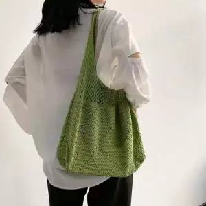 [하프클럽/]니트 여름 가벼운 그물 백팩 비치  숄더백 가방