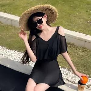 [하프클럽/]수영복 모노키니 비키니 오프숄더 셔링 원피스 호텔 체형커버