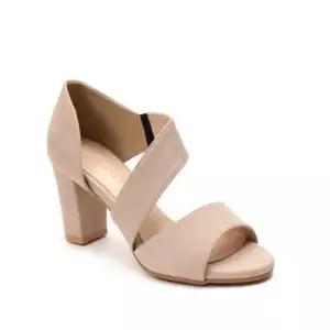 밴딩 여자 샌들힐 사선 키높이 통굽 스트랩