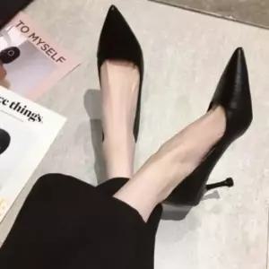 여성 봄 여름 가을 굽 7cm 로우힐 미들힐 여자구두