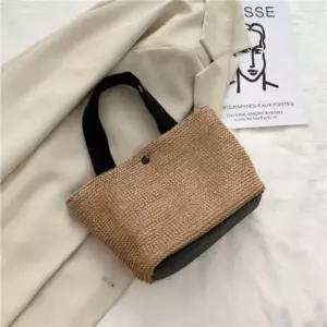 [하프클럽/]심플 여름 추천 여성 라탄 꾸안꾸 스타일 핸드백 가방