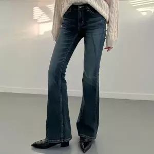 [하프클럽/]여자 나팔 보온 슬림핏 주름프린팅 청바지