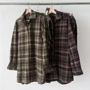 [하프클럽/]여성 레이어드 플레어 랩스커트 체크 원피스