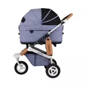 에어버기 돔3 멜란지데님 L 강아지 유모차