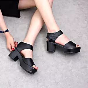 여성화 스트랩 찍찍이 통굽샌들 패션슈즈