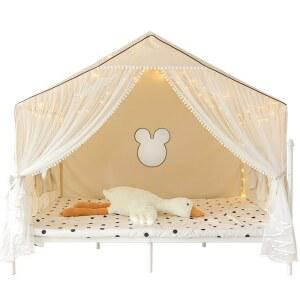아기방침대 캐노피 키즈침대 공주 캠핑 방꾸미기 커튼
