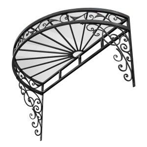 유럽식 인테리어 현관 캐노피 디자인 도어 맞춤 고정형 물받이 고정 천막 고정용 합금