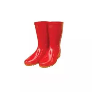 패션장화 여자용 중 FARM-004 PVC 레드 작업장화