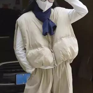 [하프클럽/]후리함 루즈핏 패딩조끼 blk004233