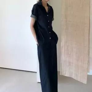 [하프클럽/]여성 시크무드 반팔 데님셔츠 밴딩스커트 투피스세트