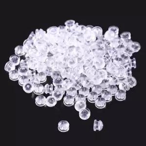 햄버거 실리콘 귀걸이 클러치 6mm 200개(1팩)