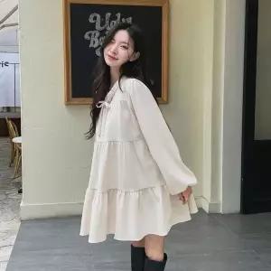 [하프클럽/]여성 러블리 벨벳 미니 셔링 원피스