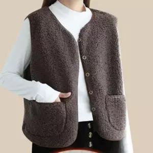 [하프클럽/셀러허브_여성트랜드패션]Rly 양털 여성 뽀글이 플리스 수면 퍼