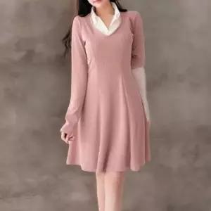 [하프클럽/]여성 코디 후레아 쁘띠 사랑스러운 남방 드레스