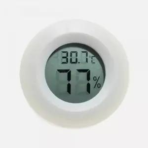 원형 미니 디지털 온습도계 실내온도계 화이트