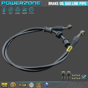 바이크 오토바이  자전거 땋은 강철 유압 브레이크 라인 클러치 오일 호스 튜브 400 ~ 2300mm 90-28도 맞춤