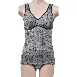 플라워 인견 노몰드브라런닝 맥시팬티 세트