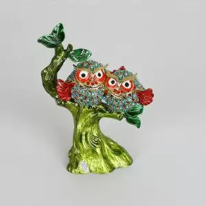 데일리데코 나무위 부엉이커플 인테리어 소품