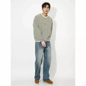[하프클럽/해리슨]와이드 본딩 청바지 523 ICNC1061