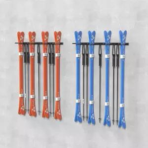 스키 거치대 스노우보드 걸이 보관함 블랙 스키화 보관대