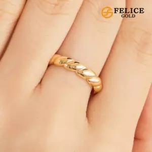 [펠리체골드] 14K 크루아상 반지 (S)