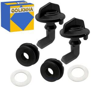 GOLKNHA 2PCS 후드 래치, 폴라리스 RZR 570 XP 800 Z4 900 2010-2022 OEM #7555919 5413428 7081500용 그로밋 및 와셔 키트로 전환