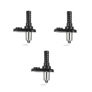 후드 마운트 핀 스위치 도어 잼 알람 플랜지 라이트 범용 조절 가능한 자동차 트럭 보트 순간 니켈 도금 고무 부츠 20A 12Vdc 3개