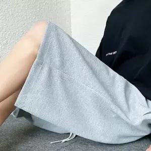 바지 와플 반 그레이 운동 트레이닝 팬츠 여성 헬스