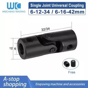 후렉시블조인트 유니버셜 조인트 커플링 6x12x34 소형 크로스 커넥터