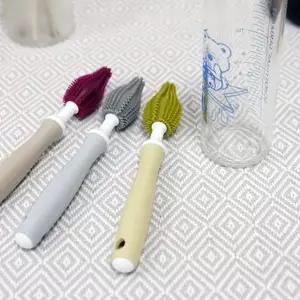 주방세척솔 열소독 가능 실리콘 꼭지솔 젓병솔 좁은입구세척