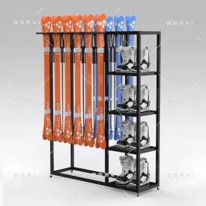 스키 진열대 랙 스키샵 수직 보관대 진열 보드 장비