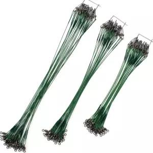 스코트랭크 낚시 리더 낚싯줄 스테인리스 와이어 회전식 스냅 커넥트 장비 및 태클 키트 미끼 또는 훅