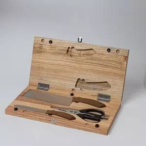 오델로 프리미엄 캠핑 도마 세트 칼 가위 캠핑용 조리도구