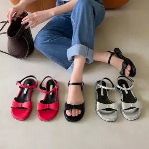 슈즈 여자샌들 앵글 빅사이즈 웨지 여름샌들 스트랩 (WF6FFCC)