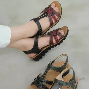 여성 여자샌들 빅사이즈 여름샌들 스트랩샌들 웨지 (WF70072)