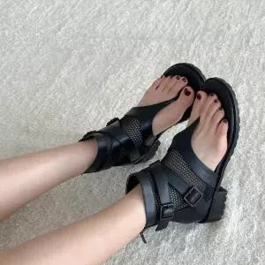 여자끈샌들 통굽 스트랩 스트랩샌들 가을 가을신상 (WF70074)