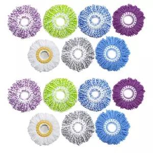 청소앤 페달 회전 청소기용 극세사 컬러걸레 랜덤10장