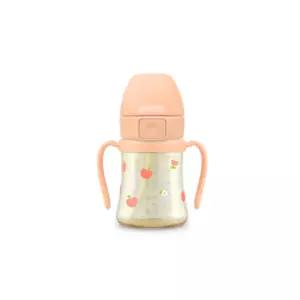 그로미미 원터치 유아 빨대컵 물병 피치플라워 200ml BNS