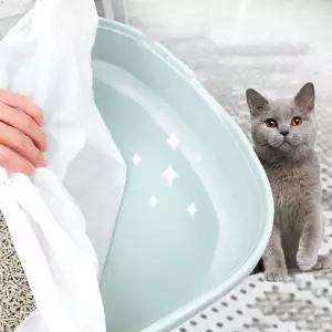 30매 원터치 고양이 모래 봉투 화장실 교체용 배변 튼비닐 봉지 캣화장실 쓰레기 버리기
