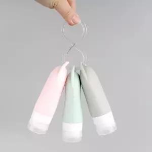 샴푸통 실리콘공병 휴대용 90ml 세트여행용 고리 수영장세면 헬스가방용품