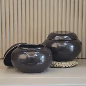 옹기종기 전통 수제 항아리 소금통 항아리 2kg (뚜껑포함 1SET) 1+1