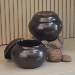 옹기종기 전통 수제 항아리 소금통 항아리 1kg (뚜껑포함 1SET) 1+1