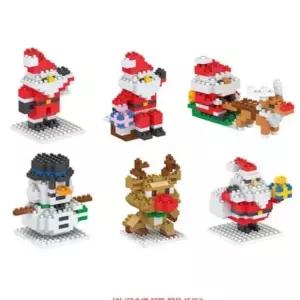 ( )크리스마스 미니블럭 4개 랜덤 입체 선물 교회 어린이집