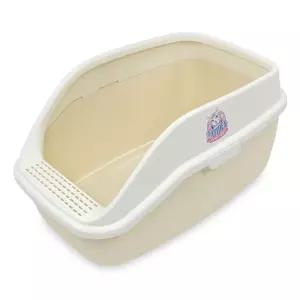 캣아이디어 샤크 럭셔리 평판 화장실(CL221) 크림애묘배변 고양이 반려동물 애완동물