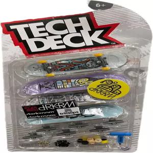 테크 덱 Sk8shop 보너스 팩 미니 핑거 스케이트보드 멀티 2022 시리즈(다크룸(4팩)
