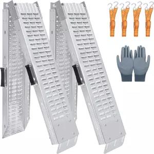 아레조너 72.5인치 헤비 듀티 접이식 적재 램프 1500파운드 용량 오토바이 잔디 깎는 기계 ATV UTV 등에