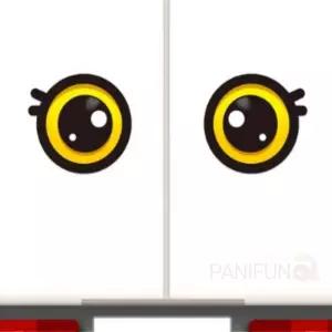 졸음방지 왕눈이16 220x202mm 화물차반사판 트럭스티커 차량안전 테이프 용반사 이스티커 트럭이 화물차이