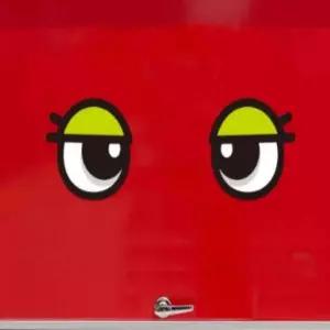 졸음방지 왕눈이11 210x210mm 화물차이스티커 반사테이프 트럭이 차량 차량용반사스티커 안전 이스티커 반