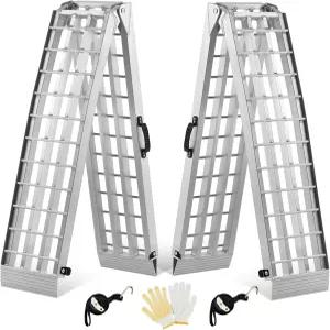 가드홈 2PCS 7.5 헤비 듀티 램프 3000파운드 용량 알루미늄 접이식 적재 핸들 트럭 포함 ATV UTV 픽업