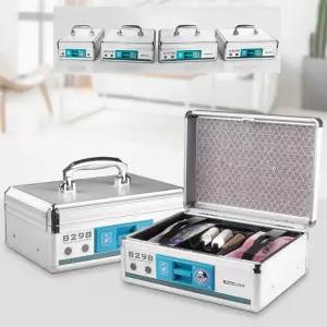 키밍 핸들 돈통 미니 보관케이스 귀중품수납 보물상자 다용도 출납기 현금함 열쇠 철재 카운터 금전함 사물